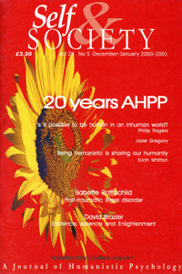 Cover image for Self & Society, Volume 28, Issue 5, 2001