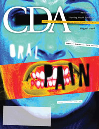 Cover image for Journal of the California Dental Association, Volume 34, Issue 8, 2006