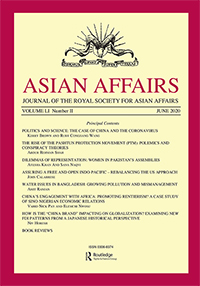 Cover image for Asian Affairs, Volume 51, Issue 2, 2020