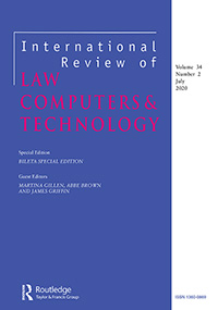 Cover image for International Review of Law, Computers & Technology, Volume 34, Issue 2, 2020