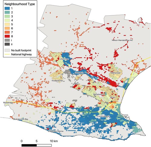Figure 7. Nelson Mandela Bay.Source: Census 2011 Small Area Layer; authors’ own estimates.