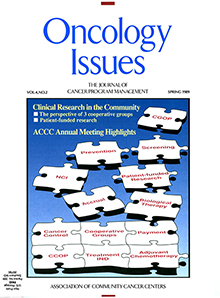 Cover image for Oncology Issues, Volume 4, Issue 2, 1989