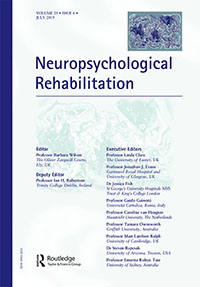 Cover image for Neuropsychological Rehabilitation, Volume 29, Issue 6, 2019