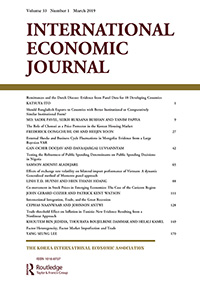 Cover image for International Economic Journal, Volume 33, Issue 1, 2019