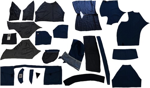 Figure 3. Image of deconstructed jacket (authors own).