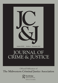 Cover image for Journal of Crime and Justice, Volume 39, Issue 4, 2016