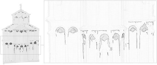 Figure 16. Point-based annotation of the ‘encrustation’ phenomenon.