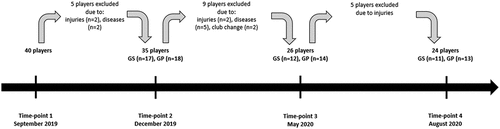 Figure 1. The study timeline and flowchart of the participants.