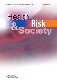 Cover image for Health, Risk & Society, Volume 20, Issue 7-8, 2018