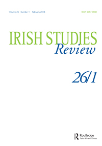 Cover image for Irish Studies Review, Volume 26, Issue 1, 2018