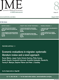 Cover image for Journal of Medical Economics, Volume 23, Issue 8, 2020