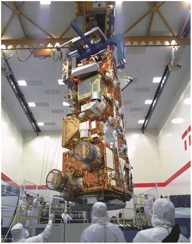 Figure 3. The Aqua spacecraft prior to launch.