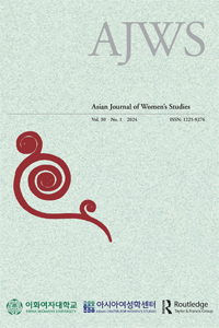 Cover image for Asian Journal of Women's Studies, Volume 30, Issue 1, 2024
