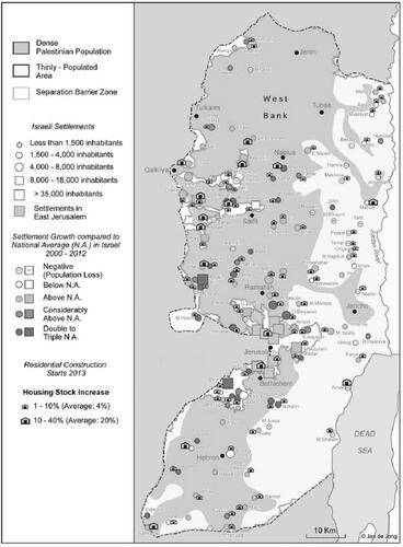 Map 1. The West Bank in 2014Source: Palestinian Academic Society for the Study of International Affairs ‘PASSIA’)