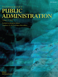 Cover image for International Journal of Public Administration, Volume 42, Issue 15-16, 2019