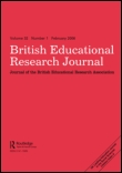 Cover image for British Educational Research Journal, Volume 13, Issue 1, 1987
