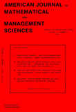 Cover image for American Journal of Mathematical and Management Sciences, Volume 3, Issue 4, 1983