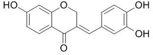 Figure 1 Chemical structure of Sappanone A.