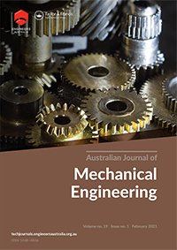 Cover image for Australian Journal of Mechanical Engineering, Volume 19, Issue 1, 2021