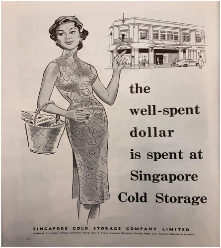 Figure 5. Cold Storage advertisement 2, 1958. The Straits Times Annual.
