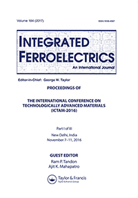 Cover image for Integrated Ferroelectrics, Volume 184, Issue 1, 2017