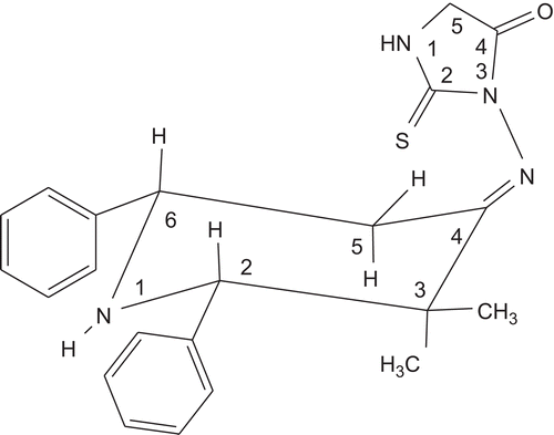 Figure 3.  Chair conformation for compound 41.