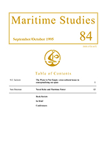 Cover image for Australian Journal of Maritime & Ocean Affairs, Volume 1995, Issue 84, 1995