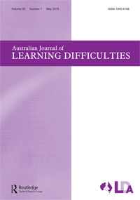 Cover image for Australian Journal of Learning Difficulties, Volume 20, Issue 1, 2015
