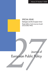 Cover image for Journal of European Public Policy, Volume 27, Issue 9, 2020