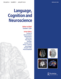 Cover image for Language, Cognition and Neuroscience, Volume 34, Issue 1, 2019