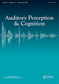 Cover image for Auditory Perception & Cognition, Volume 5, Issue 1-2, 2022