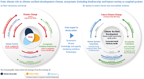 Figure 1. IPCC Sixth Assessment Report: Climate risk to climate resilient development transition.