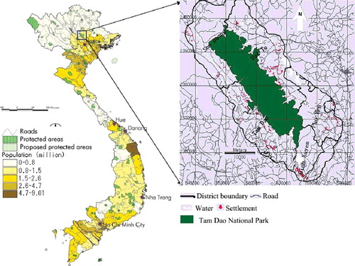 Figure 1. Tam Dao National Park.