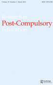 Cover image for Research in Post-Compulsory Education, Volume 19, Issue 1, 2014