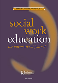 Cover image for Social Work Education, Volume 42, Issue 6, 2023
