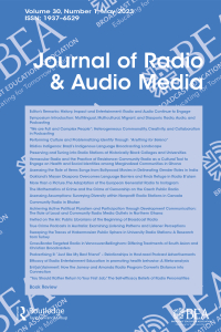 Cover image for Journal of Radio & Audio Media, Volume 16, Issue 2, 2009