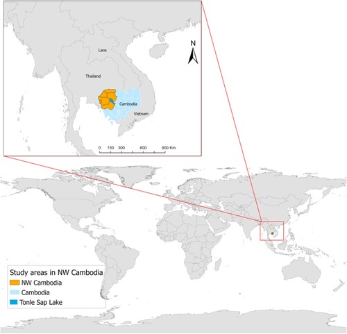 Figure 1. Map of Northwest of Cambodia.