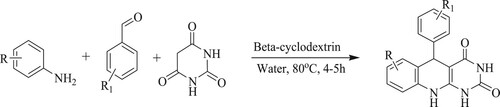 Scheme 80. Synthesis of quinoline derivatives using a β-cyclodextrin catalyst.
