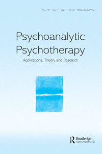 Cover image for Psychoanalytic Psychotherapy, Volume 32, Issue 1, 2018