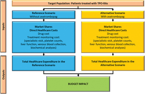 Figure 1. Budget impact model structure.