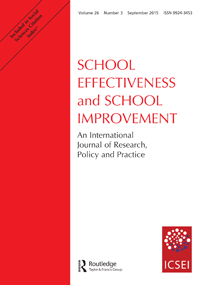 Cover image for School Effectiveness and School Improvement, Volume 26, Issue 3, 2015