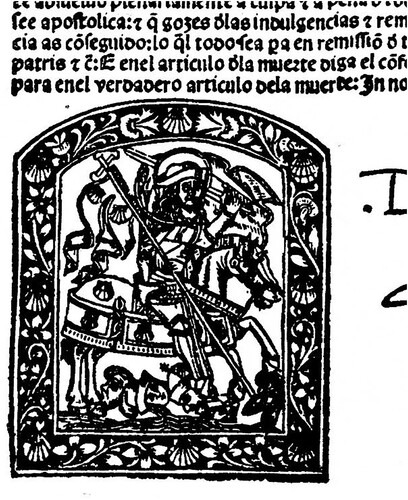 Figure 4. Indulgencia et cofradía del hospital de señor Santiago, Valladolid, 1504. Source: James P. Lyell, La ilustración del libro antiguo en España, 140.