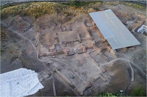 Figure 10. Photo taken in the summer of 2022 after the initial cleaning operations and the removal of mudbrick detritus from the LBA palace walls.