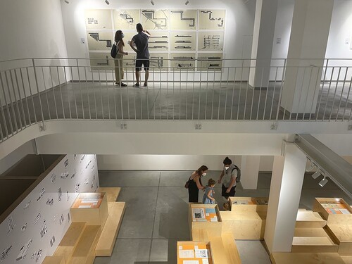 Figure 1. View of the exhibition’s ground floor and first floor. Photograph by Valia Matsentidou.