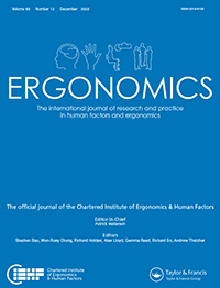 Cover image for Ergonomics, Volume 65, Issue 12, 2022