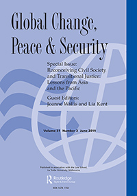 Cover image for Global Change, Peace & Security, Volume 31, Issue 2, 2019