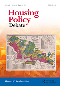 Cover image for Housing Policy Debate, Volume 28, Issue 5, 2018