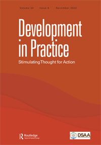 Cover image for Development in Practice, Volume 33, Issue 8, 2023