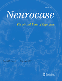 Cover image for Neurocase, Volume 23, Issue 3-4, 2017