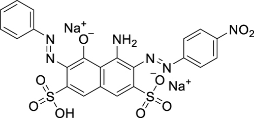 Figure 11 Structure of AB10B dye.